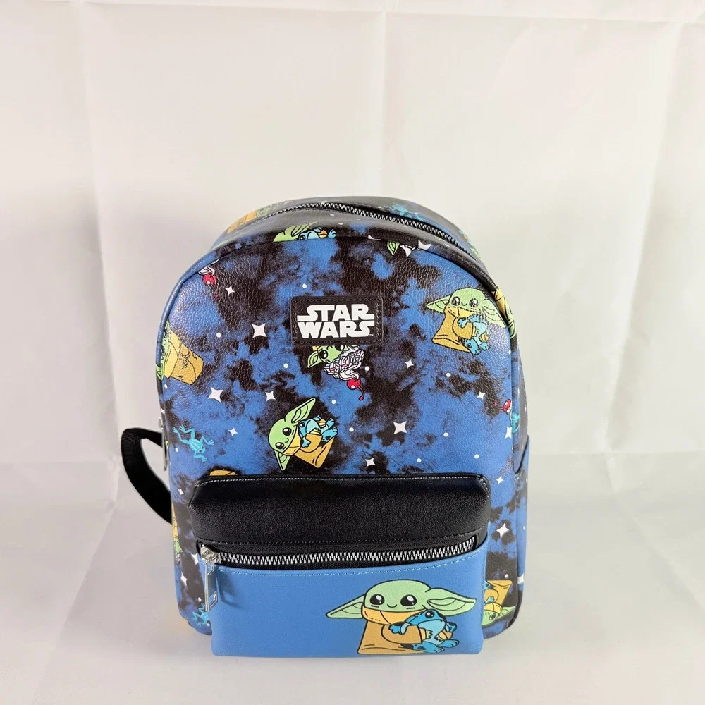 Star Wars Mandalorian Grogu Frog Dessert Galaxy Mini Backpack NWT